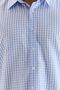 Blue Checkered Striped Regular Men's Shirt - 7