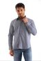Indigo Plaid Check Cotton Polyester Regular Men's Shirt - 6