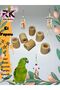 Perforated 20MM X 24MM Hole Diameter 9.50mm dir 6 Pieces Wooden Round Parrot Toy Repair Part