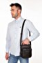 Steel Case Men's Black Leather Hand and Shoulder Bag Lt-0674 - 3