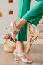Women's Heeled Slippers - 3