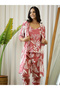 Pack of 3 - Cotton Tropical Print Cami, Robe & Pyjama - 4