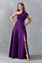 Women's Belted One-Shoulder Dalgıç Kumai New Season Maxi Dress 582754