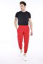 Men's Red Micro Stretch Trousers