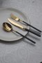 Rüya Titanium Gold Black 36 Pieces 6 Person Fork Spoon Knife Set - 3