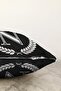 Double Sided Black and White Wreathed Letter N Special Design Digital Printed Raschel Pillow Throw Pillow Cover - 3