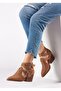 Bella Women's Special Design Buckle Adjustable Back Zipper Camel Color Summer Shoes - 2