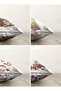 4-Piece Double Sided Special Design Candle Decorative Ornamental Design Modern Raschel Knitted Throw Pillow Cover Set - 2