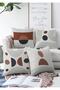 4-Piece Double Sided Special Design Scandinavian Motif Digital Printed Modern Raschel Throw Pillow Cover Set