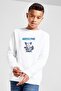 Unisex Kids White Nix Zooba Battle Royale Articfox Printed Sweatshirt