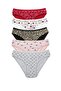 Set of 5 Young Girls Mixed Color Patterned Panties