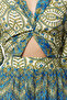Etnik Desenli Dokuma Cut Out Detaylı Plaj Mini Tulum TBESS23EL00017 - 3