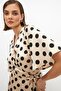BCC00801 Model Satin Midi Length Mujun Sleeveless Wrap Dress - Flare Sleeve - 2
