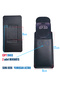 17cm Belt-Mounted Phone Case, Upright Waist Belt Cases with Cover and Magnet, 17 X 8 cm - 4