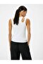 4SAK10098EK Koton Women's Tank Top WHITE - 4