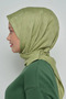 Cotton Scarf Monogram Pattern - Green - 3