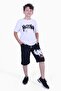 Hıcetnunk Text Printed Boy's White Summer Bottom-Top Set - 4