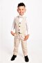 Boy's Suit 3-Button Tuxedo with Vest and Bow Tie - 4