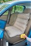 Beige Color Breathable Car Seat Back Cushion Lumbar Support Sitting Cushion Orthopedic Cushion - 2