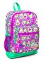 Kids Four Compartment Pink Water Green Avocado Patterned Primary School Bag 23709
