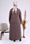 Women's Hijab Large Size Long Daily Dress Mink - 7