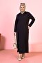 Women's Hijab Large Size Long Daily Dress Plum