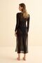 Black Long Tulle Beach Dress - 4