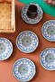 Roys Fulya Porcelain Tea Plate Set 12 cm 6 Pieces - 3