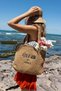 MAJA WOMEN'S BEIGE STRAW HANDMADE BEACH/EVERYDAY Bag