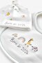 2 Pieces 100% Organic Cotton 2024 Born Bib and Hat Set - 4