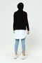 Women's White Elastic Waist Shirt Looking Rescue Inner Add Skirt 22109 - 6