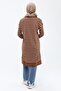 Women's Striped Long Knitwear Hijab Tunic 4355 - 5