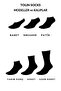 Men's 12-Pack Black Bamboo Sneakers Socks Set 10601 - 7