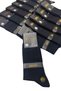 Men's Set of 12 Black Bamboo Winter Socks Seamless Socks 14600