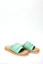 Women's Mink Straw Detailed Slippers - 2