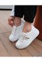 Kadın Deri Sneaker Beyaz - 4