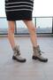 Women's Mink Genuine Leather Boots with Accessory Detail - 2