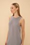 Slit Cotton Woven Dress Home Wear TEKS-00044 - 5