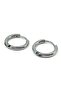 Silver Color Round Unisex Earrings EAR17
