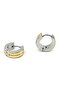 Silver Color - Gold Color Round Unisex Earrings EAR22 - 2