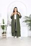 WOMEN'S PLUS SIZE Woven Viscose PANTS AND CARDIGAN TOP AND BOTTOM SET
