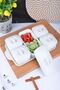 5-Piece Luxury Stand and Lid Presentation Bowl, Breakfast Bowl, Snack Bowl - 2