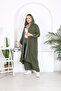 WOMEN'S PLUS SIZE Woven Viscose PANTS AND CARDIGAN TOP AND BOTTOM SET - 2