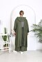 WOMEN'S PLUS SIZE Woven Viscose PANTS AND CARDIGAN TOP AND BOTTOM SET - 5