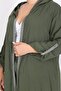 WOMEN'S PLUS SIZE Woven Viscose PANTS AND CARDIGAN TOP AND BOTTOM SET - 8