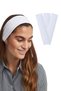 3-Piece Cotton Flexible Bandana Running Gym Yoga Pilates Athlete Hair Band Set White