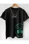 Unisex Oversize Printed Cotton Crew Neck Short Sleeve T-shirt