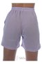 Muslin Fabric Women's Relaxed Cut, Pocketed, Lace-Up, Elastic Waist, Loose Shorts - 5