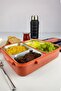Food Carrying and Storage Container with Compartments Steel Chamber 25 Cm for Work Office School Orange - Yk1392 C320.025 - 3