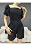 Watermelon Sleeve and Square Collar Aerobin Mini Jumpsuit